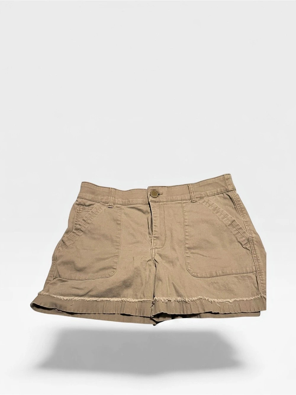 Democracy Ab-solution Utility Shorts High Waist Tan Size 12